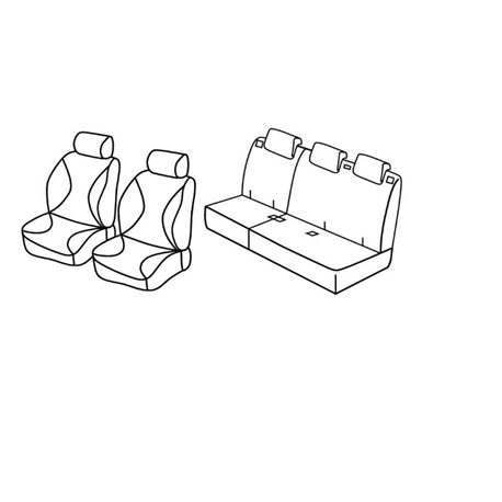 Housses Auto sur Mesure  HARMONY PEUGEOT  2008  2013 à  11 / 2019