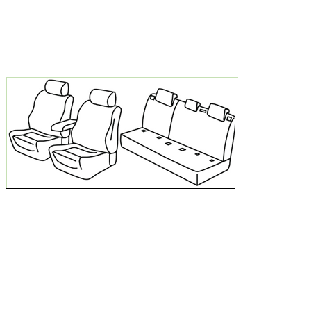 Housses Auto sur Mesure HARMONY PEUGEOT 2008 GT LINE 12 2019 à aujourd'hui