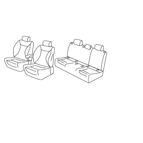 Housses Auto sur Mesure  RENAULT  MEGANE 4  INTENS , ENERGY SANS ACCOUDOIR ARRIERE