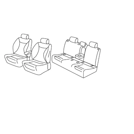 Housses Auto sur Mesure  RENAULT  MEGANE 4  INTENS  ENERGY AVEC  ACCOUDOIR ARRIERE