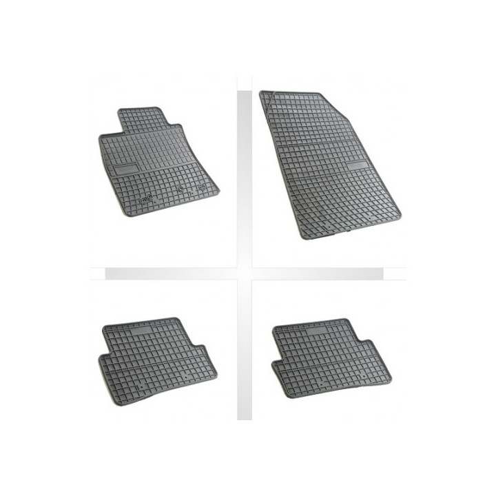  Tapis de sol auto sur mesure caoutchouc RENAULT CLIO 4 de 2012 à aujourd'hui.