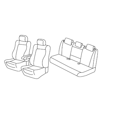 Housses Auto sur Mesure  BMW X5  (F15)  SIEGES SPORT  De 11 / 2015 à aujourd'hui