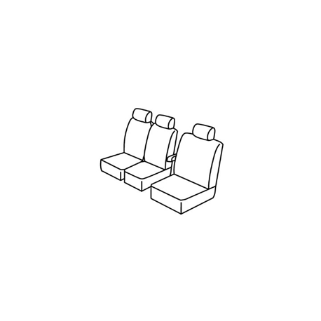 Housses de sièges sur mesure utilitaires  Citroen berlingo De 2008 à 2018