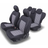 Housses Auto sur-mesure AUDI A4 5 Portes de 2001 à 2007. Airbag boîtier, Accoudoir arrière et banquette arrière 1/3 2/3.
