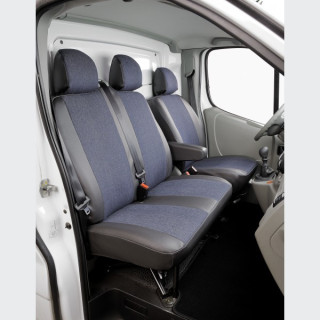 Housse de siège sur mesure utilitaire  Jeans + Simili CONFIGUREZ ICI