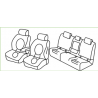 Housses sièges auto sur mesure BMW SERIE 2  ACTIVE TOURER (F45) de 2014- Banquette 5 parties