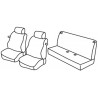 Housses sièges auto sur mesure Nissan Micra 2 de 1993 à 2003. 3 portes