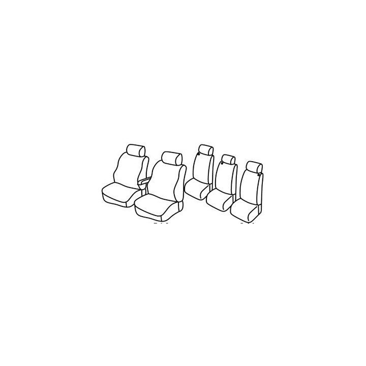 Housses sièges auto sur-mesure Chevrolet Tacuma de 2000 à 2008