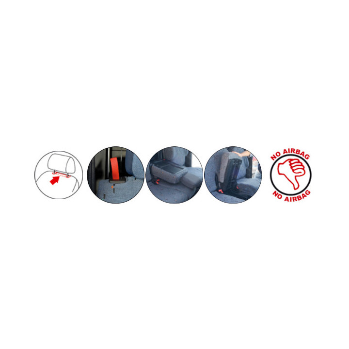 Housse de siège sur mesure utilitaire Peugeot Partner 3 places de 2008 à 11 2018