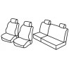 PEUGEOT 106 - BANQUETTE FRACTIONNABLE - Housses de sièges auto sur mesure de 1995 à 2001