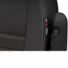 Housse utilitaire sur mesure Simili Cuir + Jeans Gris  Ford Transit Custom De 2012 à aujourd'hui