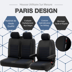Housses de sièges pour Dacia Sandero - Compatible Airbag, Isofix