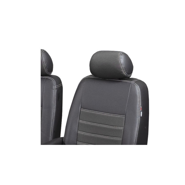 Housse utilitaire sur mesure  Simili Cuir + Jeans Gris  IVECO DAILY De 2015 à aujourd'hui