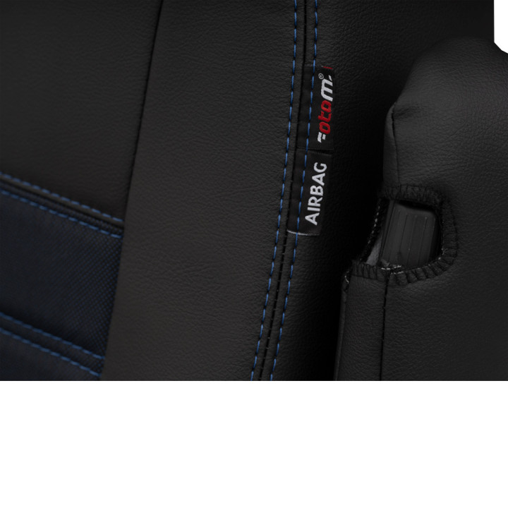 Housse utilitaire sur mesure Simili Cuir + Jeans Bleu  IVECO DAILY  De 2015 à aujourd'hui