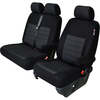 Housse siège utilitaire sur mesure FIAT TALENTO  Banquette 1 Dossier + 1 Assise  De 2015 à aujourd'hui