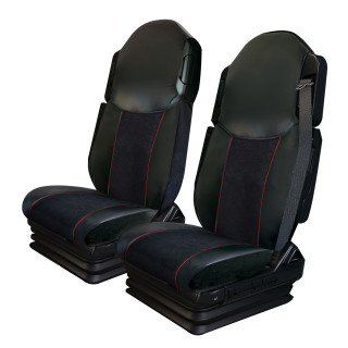 Housses de sièges poids lourds Bords simili + Centre Alcantara  FORD F MAX