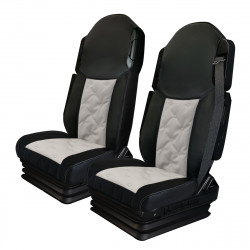 Housses de sièges poids lourds Bords simili + Centre  Coton Matelassé   FORD F MAX