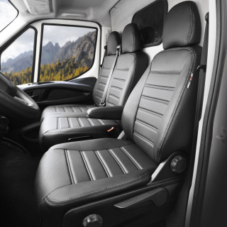 Housse utilitaire sur mesure Simili Cuir FIAT TALENTO Banquette1 Dossier + 1 Assise  De 2015 à aujourd'hui
