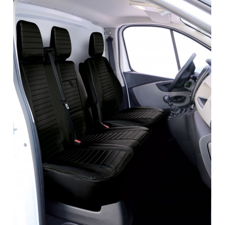 Housses de sièges Simili Cuir sur mesure utilitaires Mercedes Sprinter à partir de 2006 à 10 / 2018