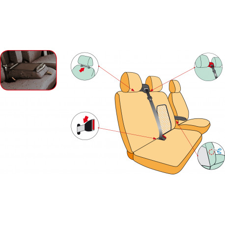 Housse utilitaire sur mesure MERCEDES SPRINTER DE 2008 à 10 2018