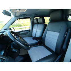 Housses sièges utilitaires sur mesure simili cuir + alcantara Opel Combo Cargo de 2018 à aujourd'hui