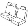 Housses de sièges sur mesure utilitaires  TOYOTA PROACE De 2016 à aujourd'hui BANQUETTE SANS TABLETTE + 2 ASSISES