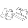 Housses sièges auto sur mesure harmony Subaru Forester Avec accoudoir Arrière 2008 à 2013