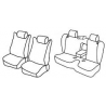 Housses sièges auto sur mesure harmony Subaru Forester Avec accoudoir Arrière  et custodes 2008 à 2013