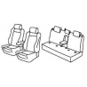 Housses sièges auto sur mesure harmony Subaru XV Avec accoudoir arrière de 2017 - 5 portes -