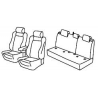 Housses sièges auto sur mesure harmony Subaru XV Avec accoudoir arrière de 2017 - 5 portes -