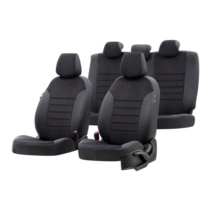Housses Auto sur Mesure Simili Cuir + Alcantara AUDI Q4 5 PORTES 2021 à aujourd'hui