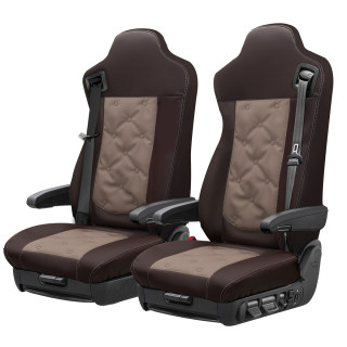 Housses de sièges Poids Lourd Bord Simili Cuir    IVECO  X WAY