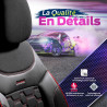 Housse de siège auto  universelle  Carbon Rouge