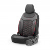 Housse de siège auto  universelle  Carbon Rouge