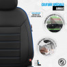 Housses de sièges auto simili cuir  universelles haut de gamme  Premium bleu