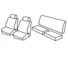 Housses sièges auto sur mesure Toyota Hilux de 2005 à 2011- 2 Strapontins arrière Sans appuis tête arrière