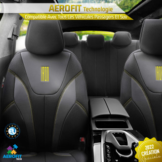 Housses sièges auto universelles  IRON Jaune