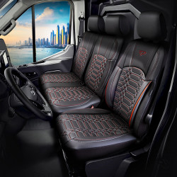 Housses de sièges sur mesure utilitaires  VW Transporter  T5  De 2010 à 2015