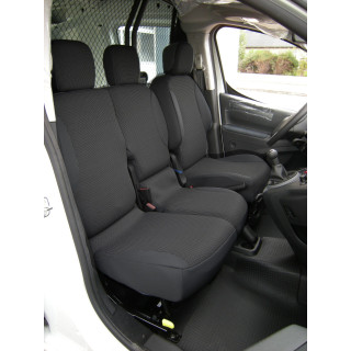Housse de siège sur mesure utilitaire Citroen Berlingo 3 places  De 05 2008 à  11 2018