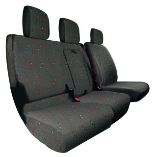 Housses de sièges sur mesure utilitaires Toyota Proace a partir de 2016 Banquette 1 dossier + 2 assises