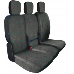 Housses de sièges sur mesure utilitaires Fiat Doblo  3 Places Depuis  11 2018 à aujourd'hui