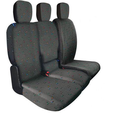 Housses de sièges sur mesure utilitaires Fiat Doblo  3 Places Depuis  11 2018 à aujourd'hui