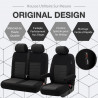 Housses sièges utilitaires sur mesure tissu Fiat Doblo de 2022 à aujourd'hui