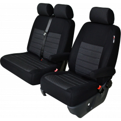Housses sièges utilitaires sur mesure tissu Fiat Doblo de 2022 à aujourd'hui