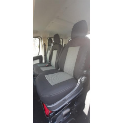 Housses de sièges sur mesure utilitaires Opel Vivaro   à partir de 09 2019 Banquette Avec Tablette 2 assises