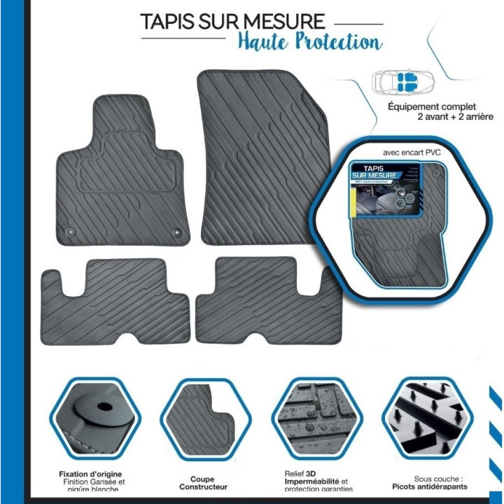 Tapis de sol auto sur mesure PVC  pour AUDI A3