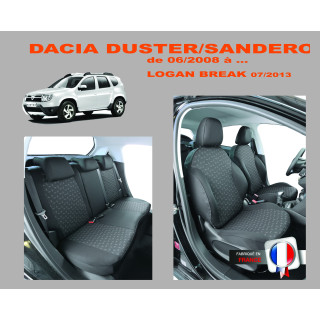 Housse de siège auto sur mesure Privilège Dacia Duster De 06/2008 à  11 / 2017