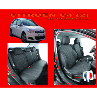 Housse de siege auto sur mesure  Privilège Citroen C4 PHASE 2