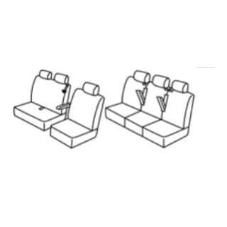 Housses Fiat Scudo cabine approfondie 