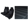 RENAULT MASTER 4 BANQUETTE EN 3 PARTIES- Housse de siège sur mesure utilitaire de 2019 à aujourd'hui
